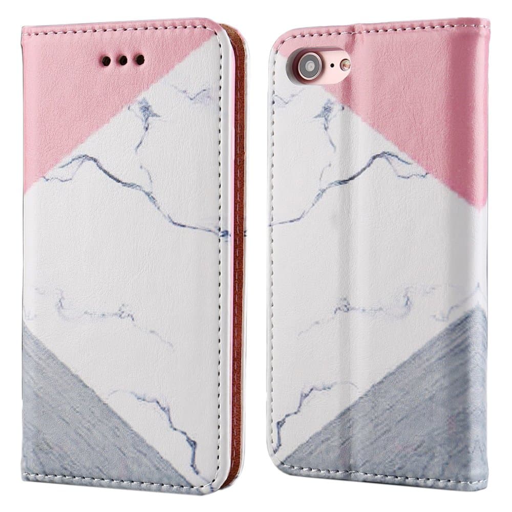 iPhone 5 Case iPhone 5S Wallet Case iPhone SE Marble Case LCHULLE PU Leather Marble Stone Case Magnetic Folio Cover Shockproof Soft TPU Case with [Card Slots] Stand Flip Case Cover