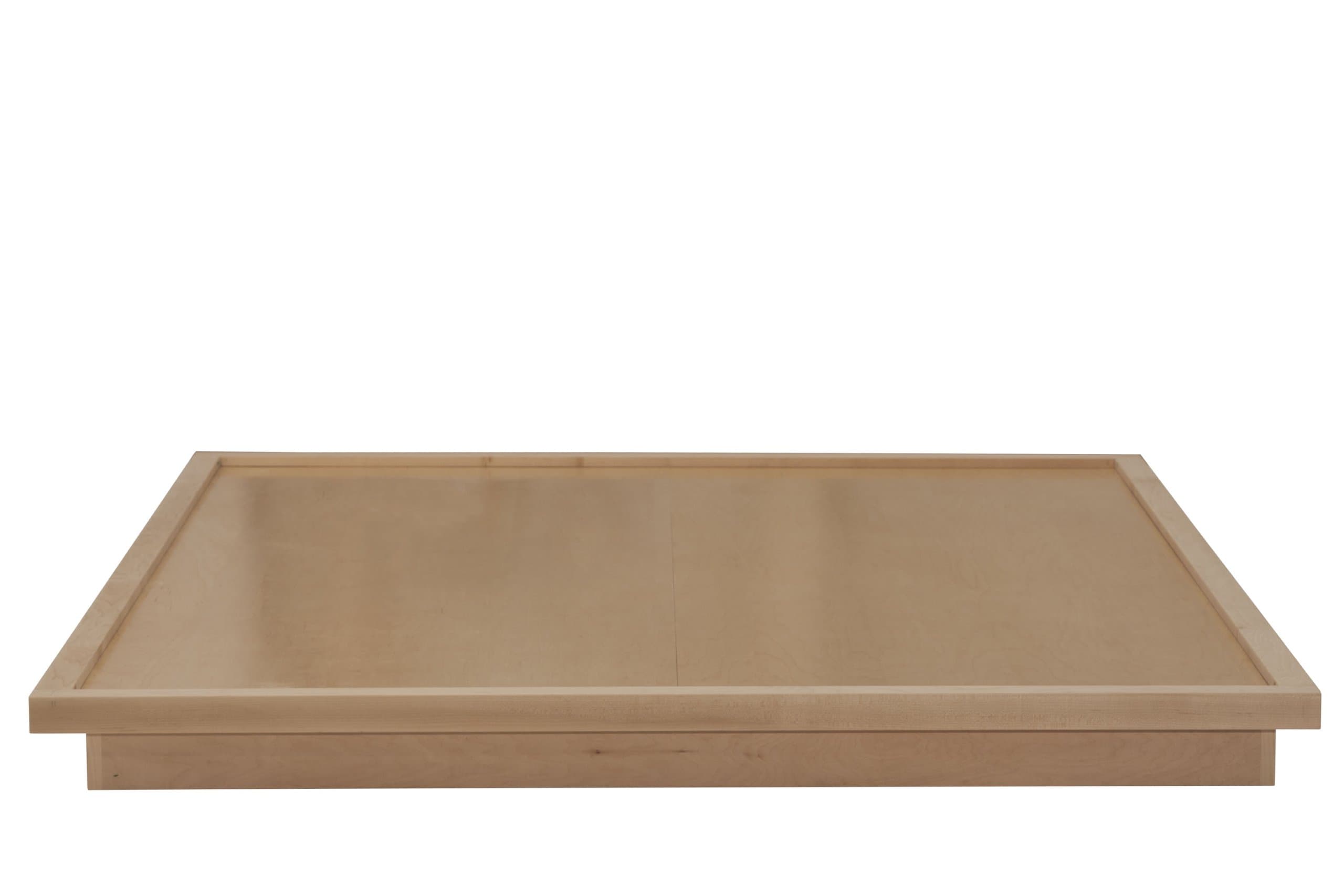 Urbangreen Low Platform Bed in Maple, King, Ebony