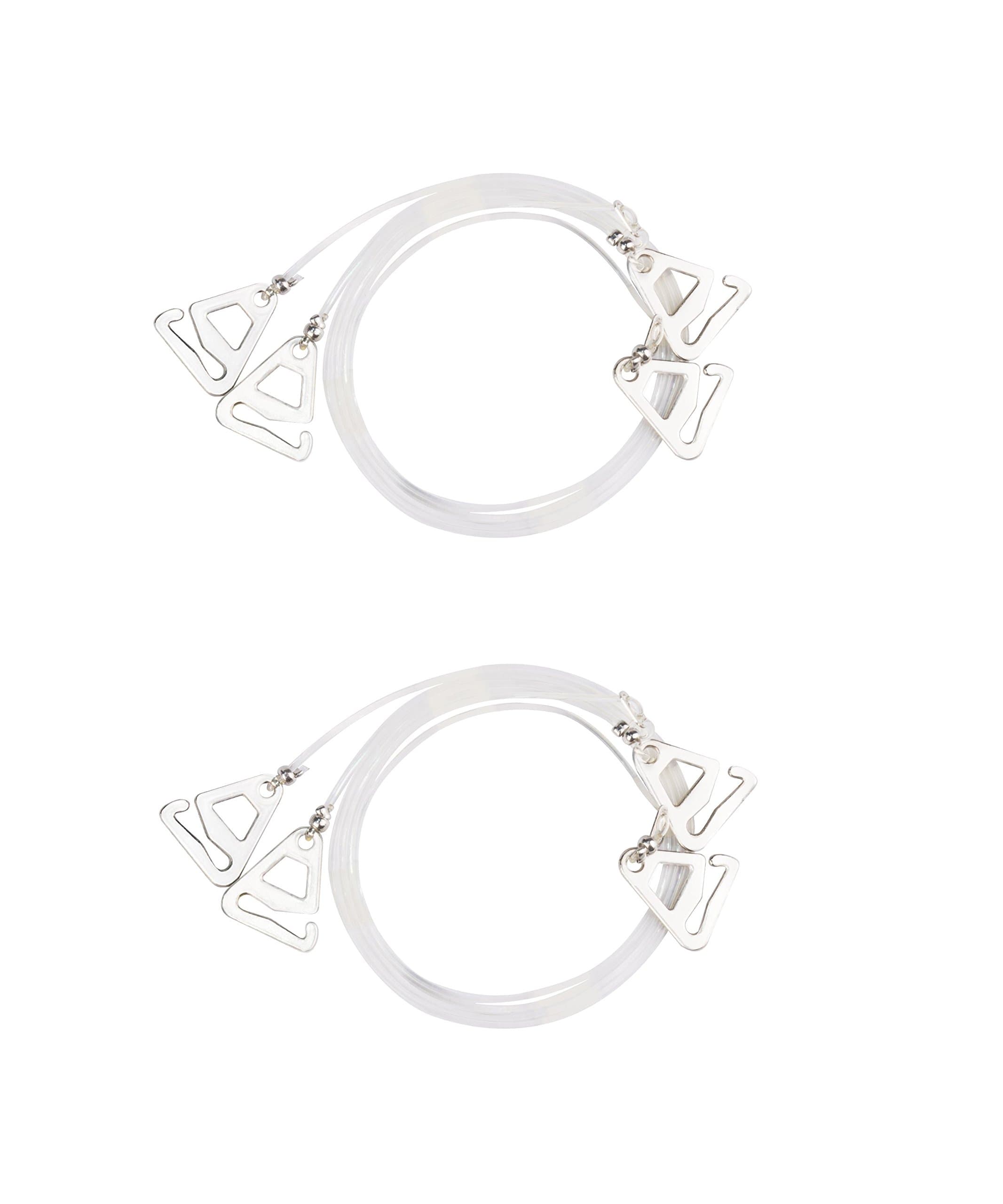 1 Pair Invisible Clear Replacement Bra Straps Transparent Removable Adjustable With Metal Hooks