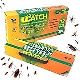 UCatch 12 Pack Cockroach Glue Trap, Bait Included, Effective Solution| Eco- Friendly, Non Poison Pest Control Products, Chemical Free, Non Toxic | Works on Crawling Insects, Bugs, Spiders, Ants