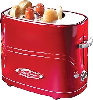 HDT600RETRORED Retro Series Pop-Up Hot Dog Toaster