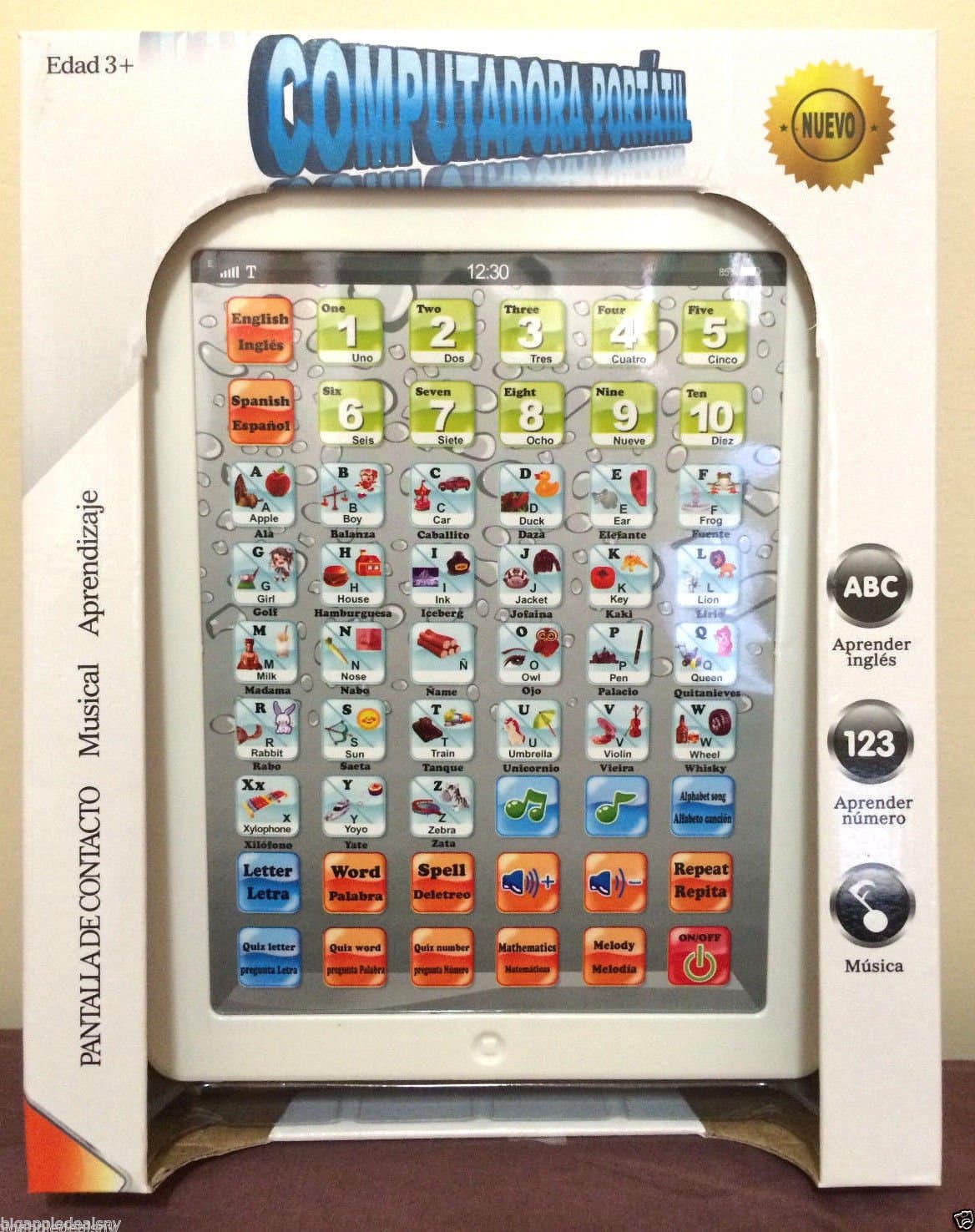 Y-pad Ypad English Computer Table Learning Education Machine Tablet Toy Gift for Kids Boys