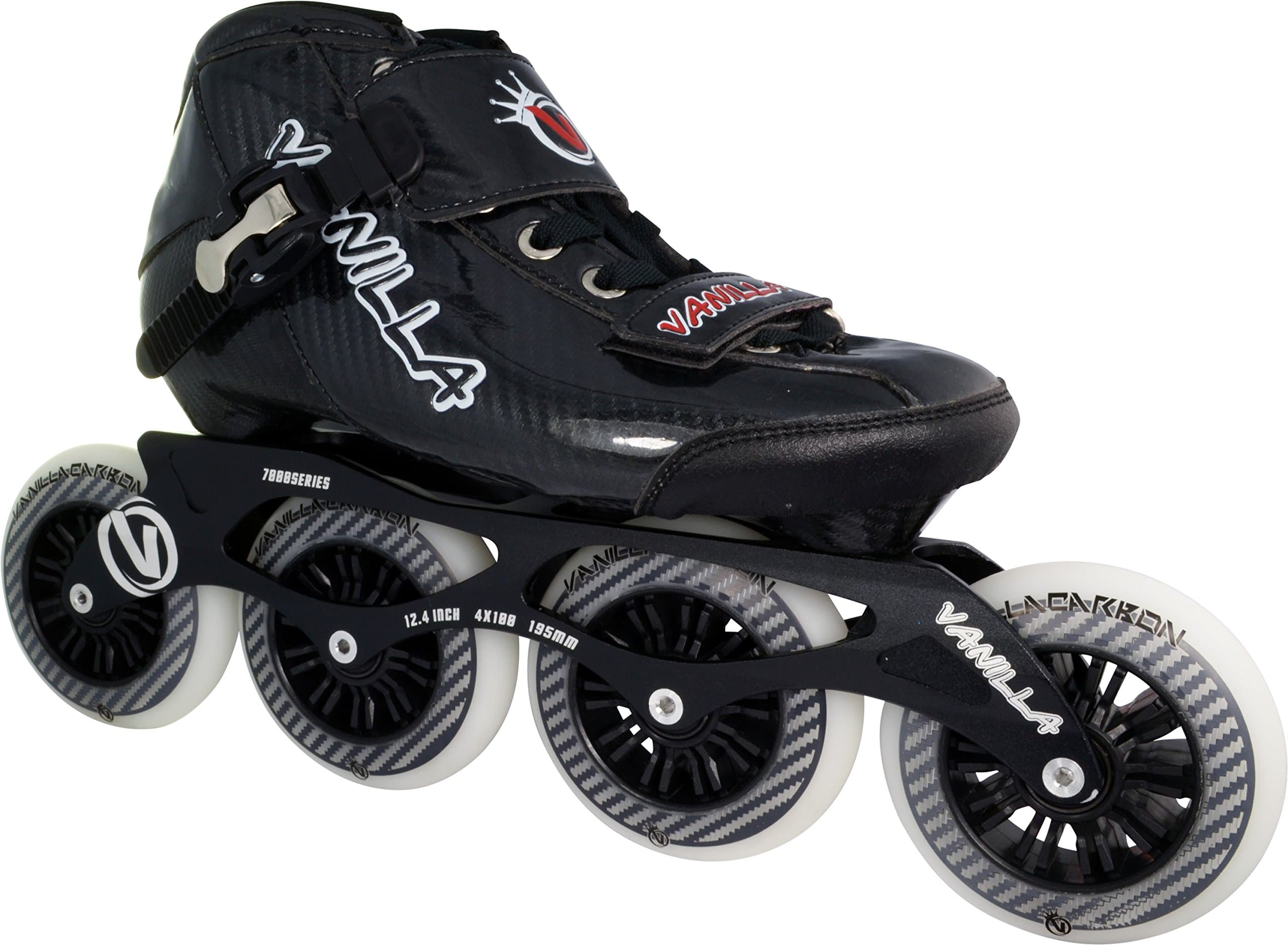 VNLA Carbon Speed Roller Inline Skates - Adjustable Inline Skates - (Black, Blue, Green, Red)