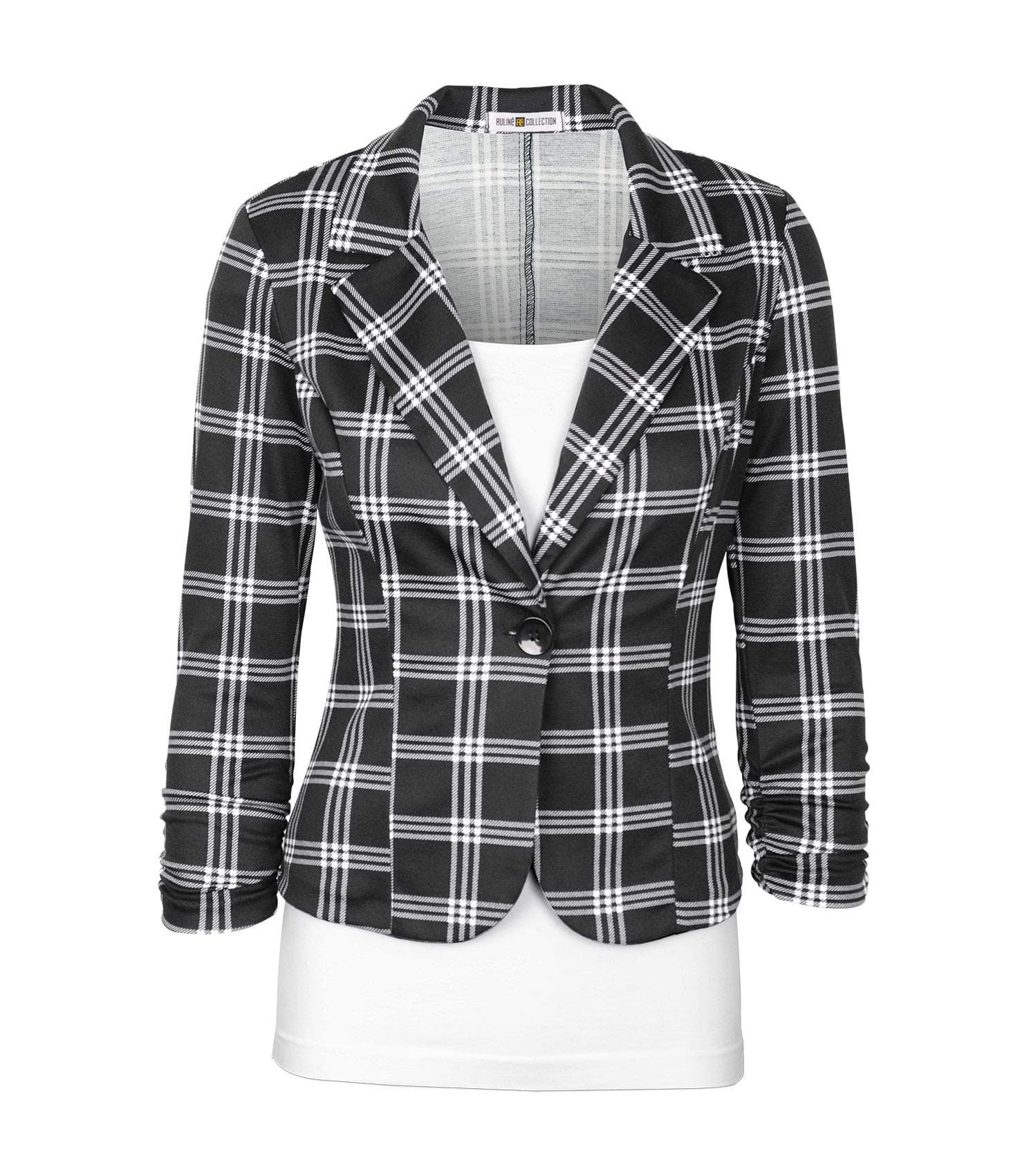 Women's Casual Work Solid Color Knit Blazer