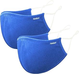 Reusable Face Mask | Face Masks Washable UK | 3 Layer Face Mask | HeiQ Viroblock | Breathable Face Mask | Sporty | Sizes for Men, Women, Teens & Kids | With & without Adjustable Ear loops | By Maskari