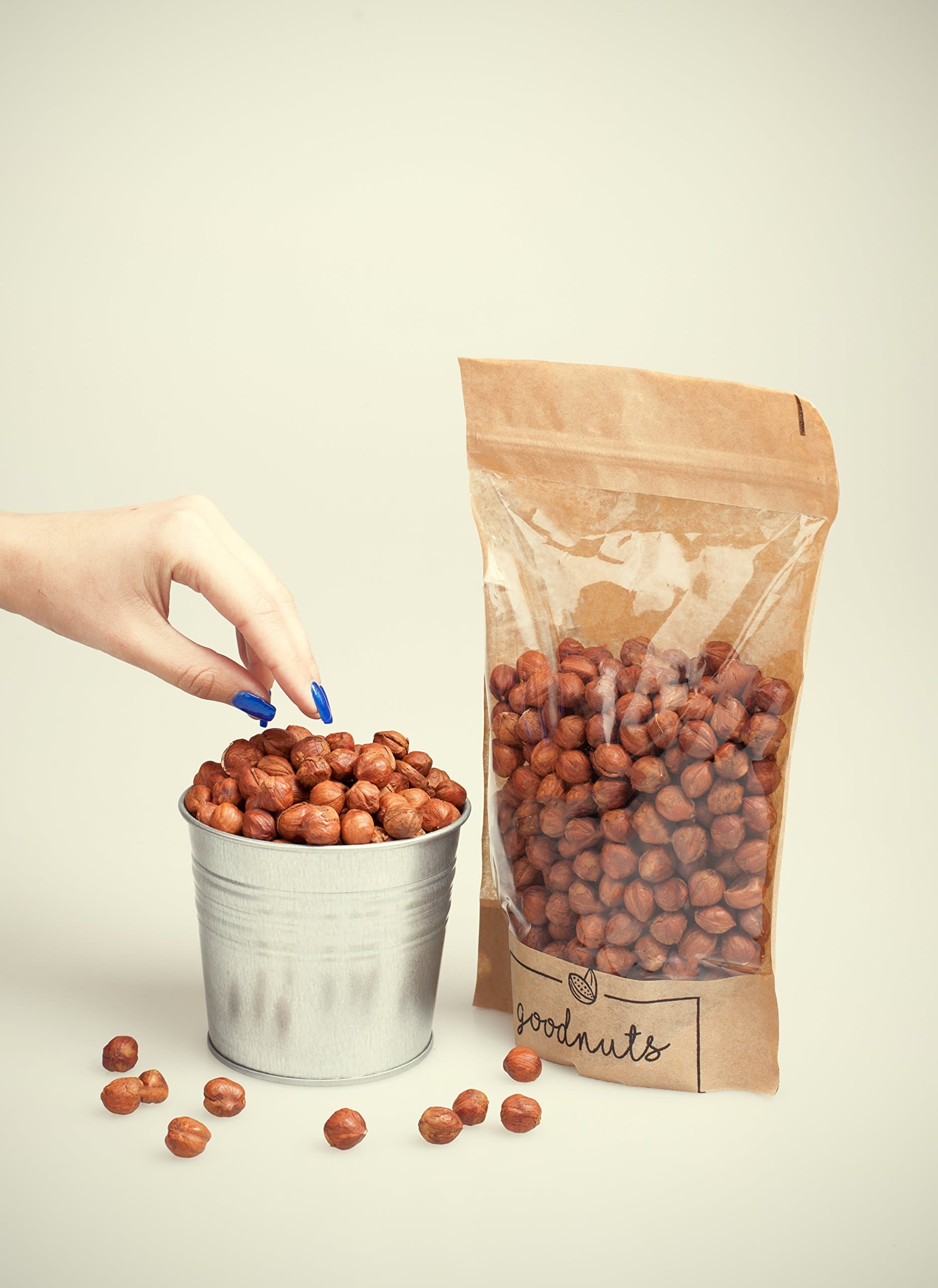 Premium Raw Whole Hazelnuts (700gram)