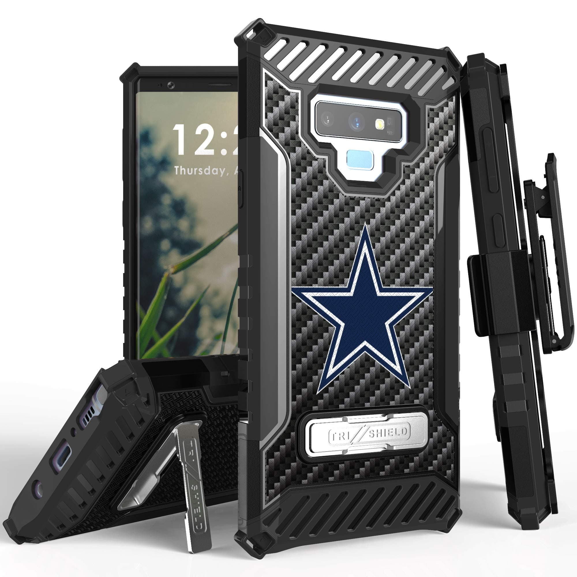 PimpCase Compatible with Galaxy Note 9 Case, Durable Hybrid Rugged Armor Shockproof - Blue Star