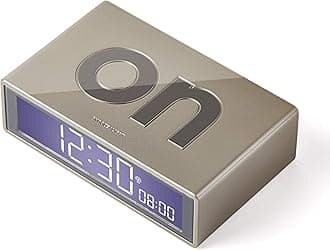 Lexon FLIP+ LCD Alarm Clock GLOSSY LIGHT GOLD, LR150D9