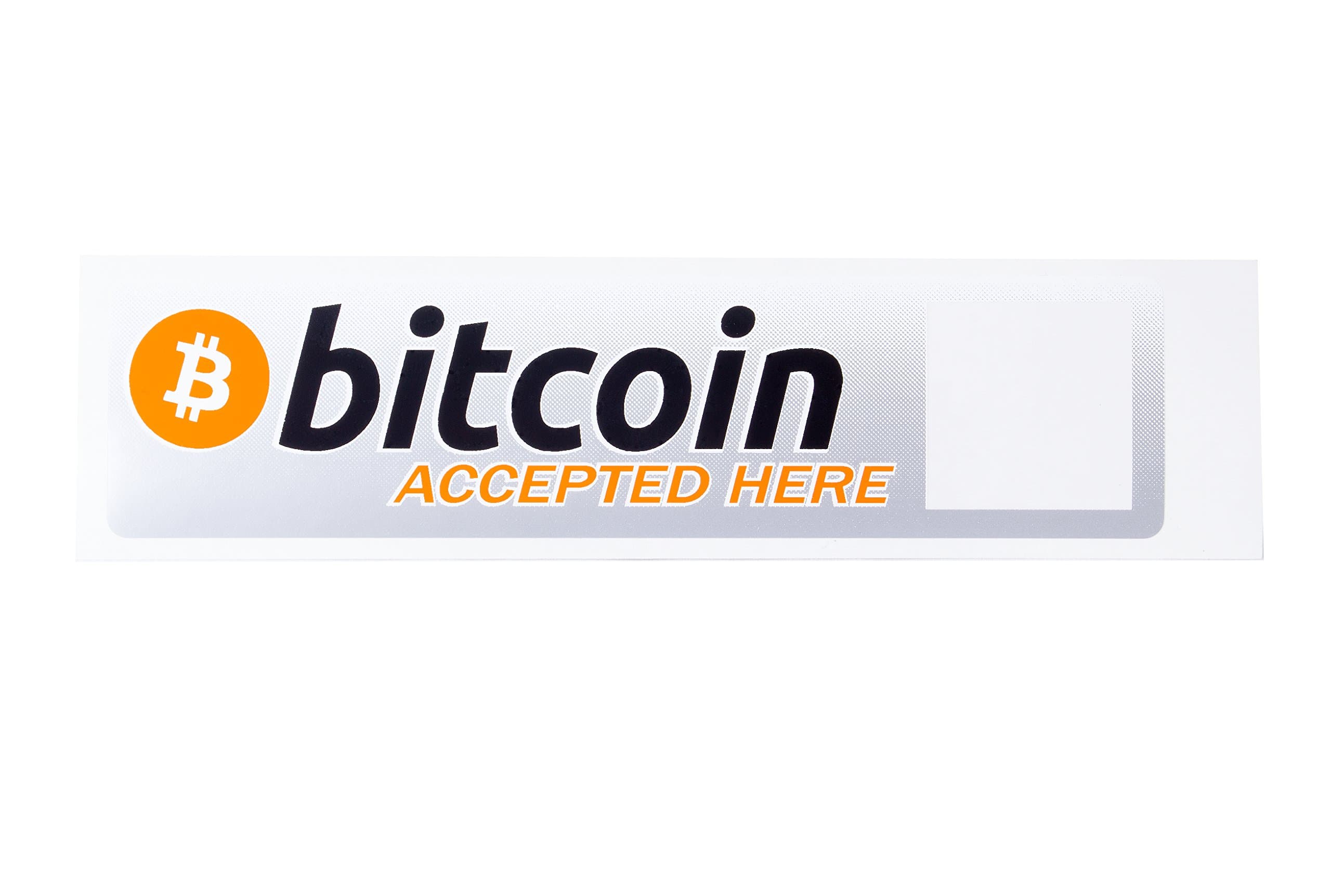 My Bitcoin Sticker - With New QR Code Window Feature for you to Personalize it - Be Able to Receive Cryptocurrency Payments - Secure them at the Same Time -Let the World Know you Accept Digital Money!