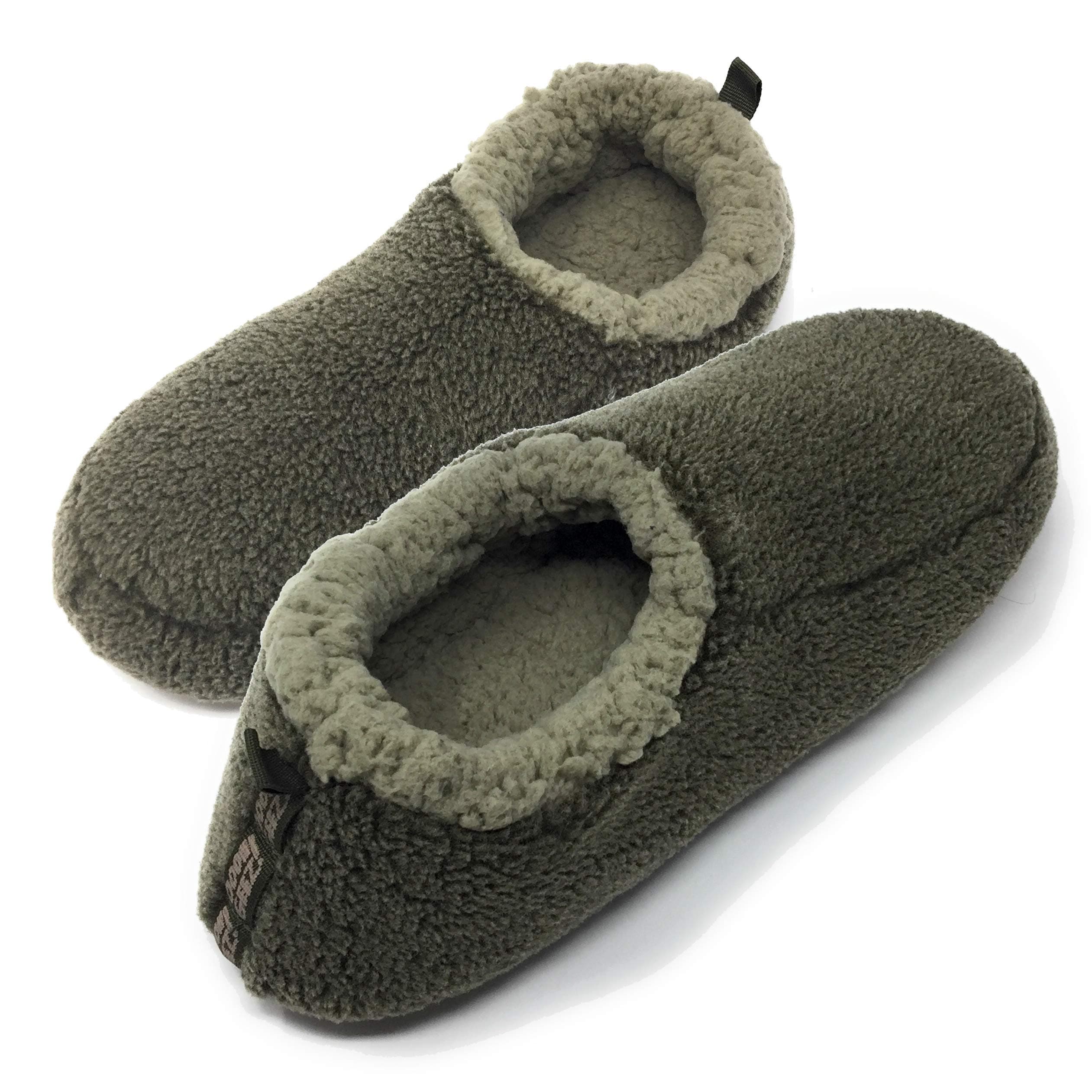 ooohyeah Men's Solid Sherpa Slippers