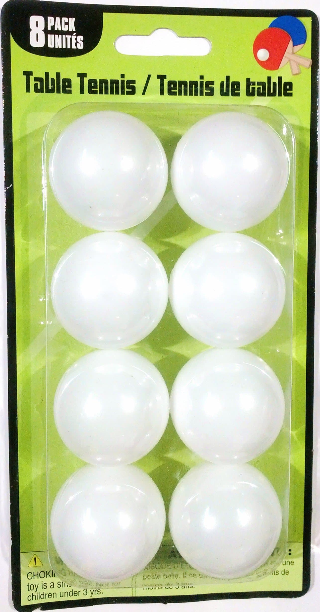 Table Tennis Balls, 8 Pack