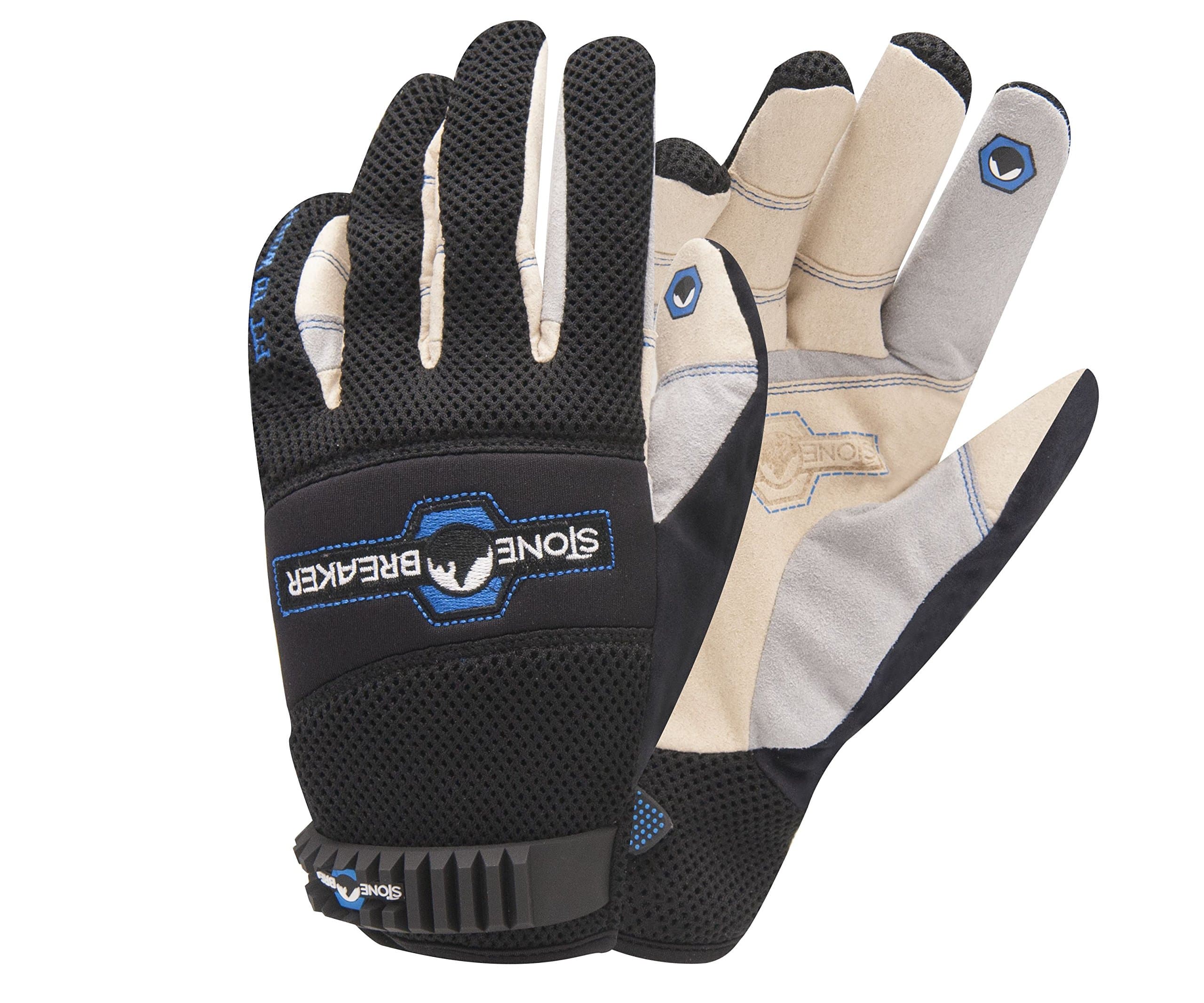 StoneBreaker Gloves Kickdown Medium Work Glove, Medium, Black