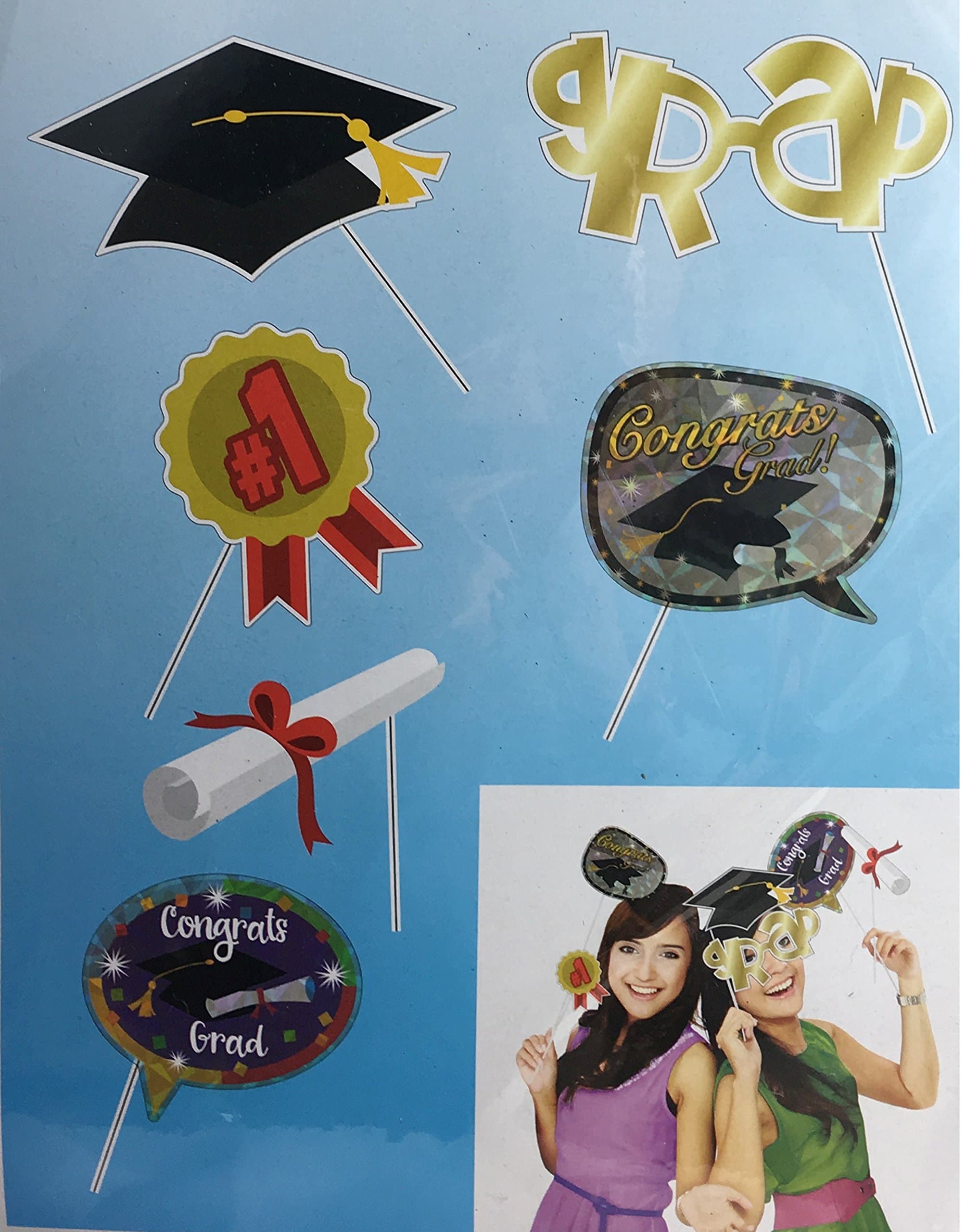 Graduation Photo Posing Props, 6 Fun Props