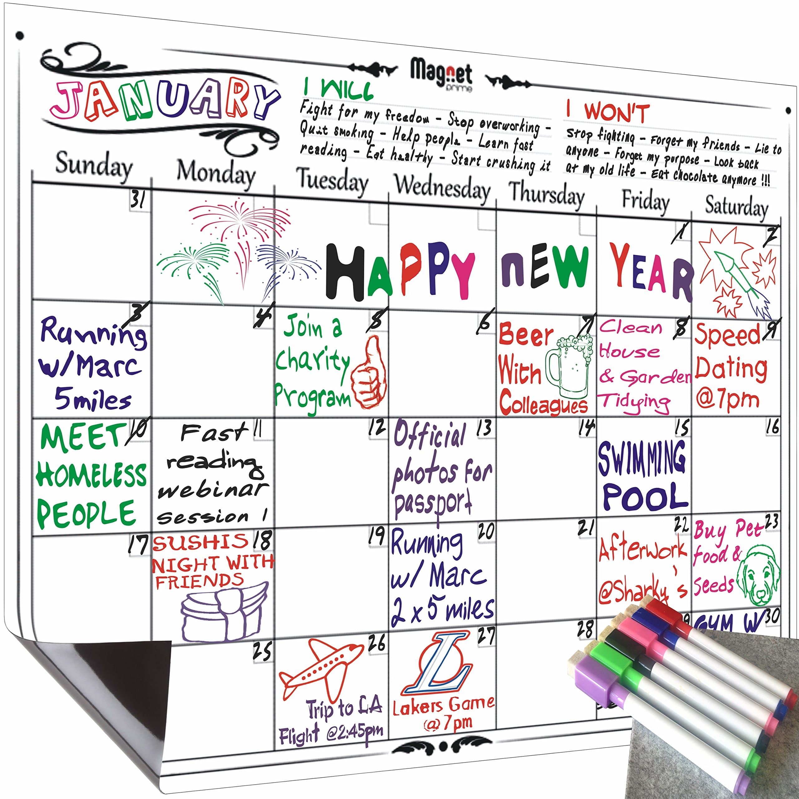 TimberRain Magnetic Kitchen Conversion Chart Large Magnetic Sheet for Fridge (9X 6 in)