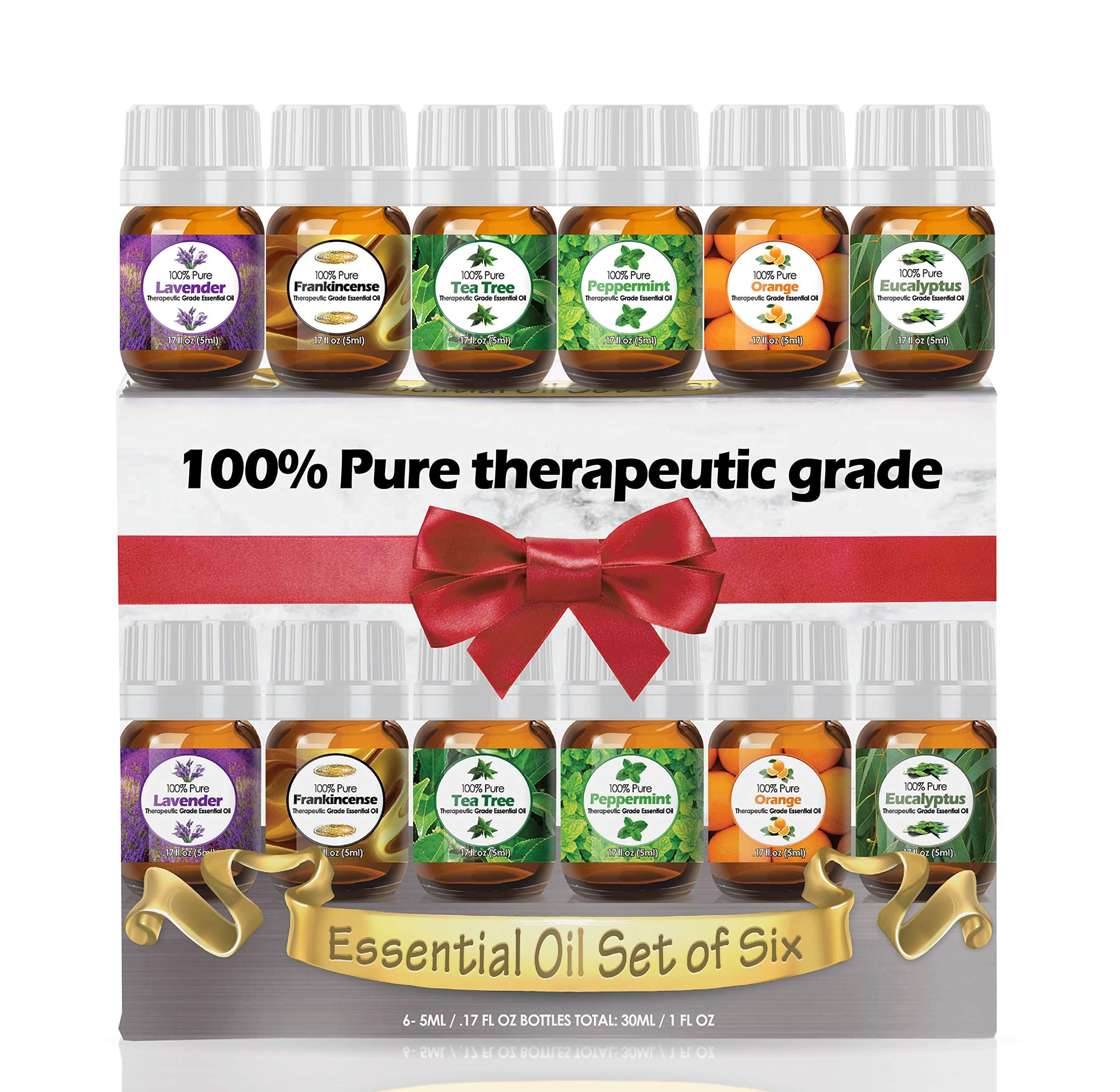 Essential Oils Set for Diffuser & Reed Diffusers (100% Pure Essential Oil) - 6 5ml Bottles