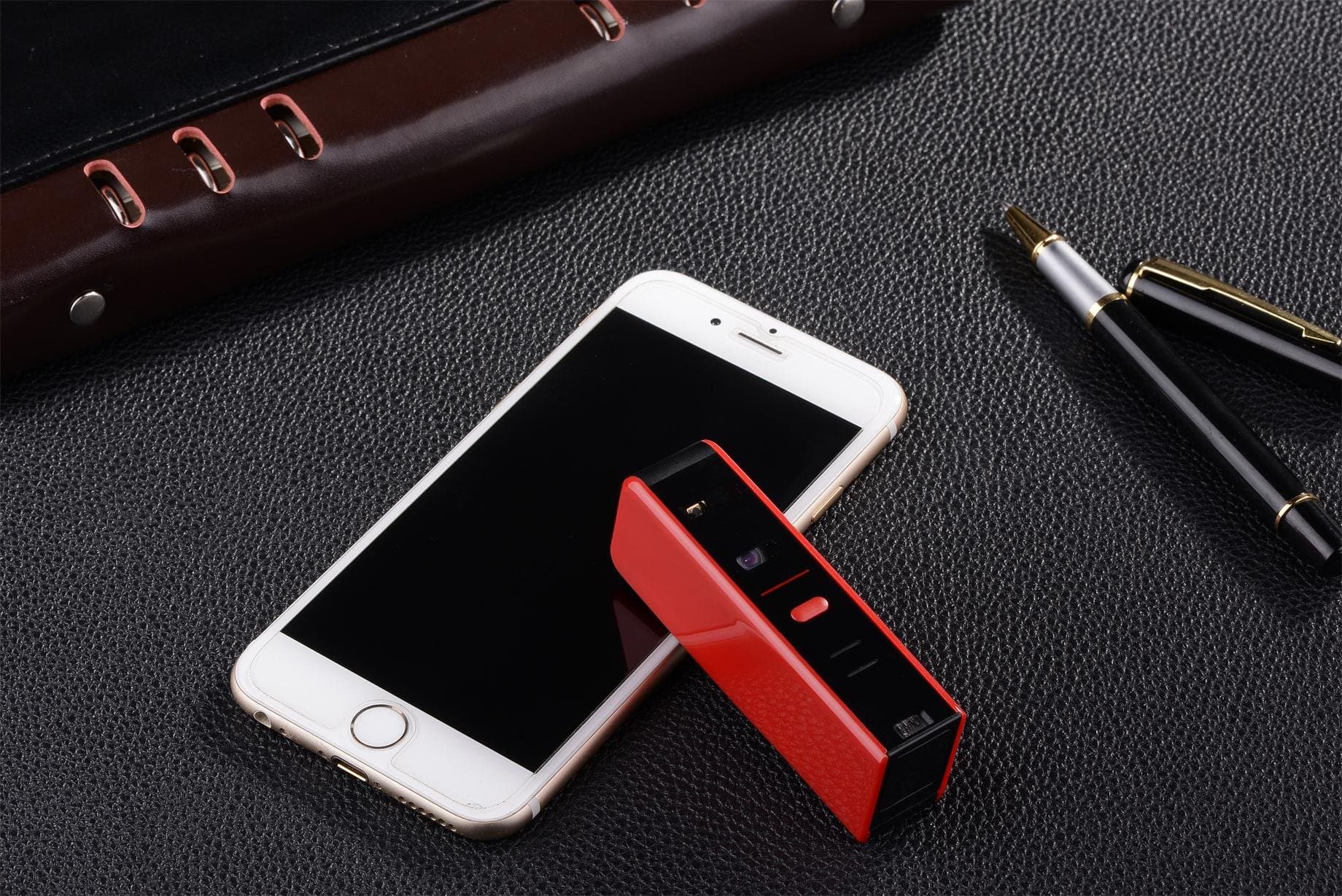 AGS Wireless Laser Projection Bluetooth Virtual Keyboard for iPhone, Ipad, Smartphone and Tablets (Red)