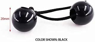 Beauty Town 20PCS Bubble Ponytail Holders – 20mm Twin Bead Hair Ties for Girls & Kids – Colorful Elastic Hair Accessories for Braids & Pigtails (Indigo)