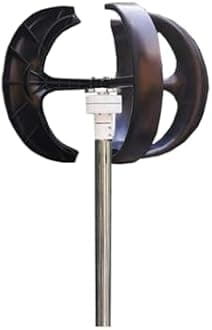 Wind Turbines Generator 5000W 8000W 10KW 48V 24V Vertical Generator Permanent Magnet Suspension Low Wind Start Household for Emergency Power Generation(White,12V_8KW)