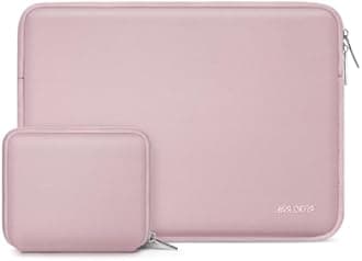 MOSISO Laptop Case 13 inch, 13 inch Laptop Sleeve Bag Compatible with MacBook Air 13 M4 M3 M2 M1 2025-2018 / Pro 13 M2 M1 2025-2016, Neoprene Computer Sleeve Bag with Small Case, Baby Pink