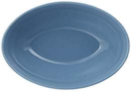 Le Creuset Oval Serving Bowl, 6.7 inches (17 cm), Marine Blue, Heat Resistant, Cold Resistant, Microwave and Oven Safe