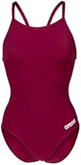 ARENA Women's Team Solid Light Drop Back One Piece Athletic, Quick Drying, Chlorine Resistant Swimsuit for Ladies