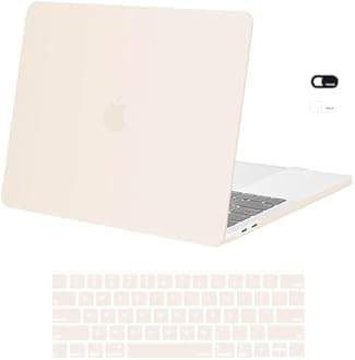 MOSISO Compatible with MacBook Pro 13 inch Case M2 2026, 2025, 2024-2016 A2338 M1 A2251 A2289 A2159 A1989 A1708 A1706, Plastic Hard Case&Keyboard Skin&Webcam Cover for MacBook Pro 13.3, Beige