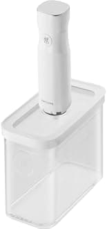 ZWILLING Fresh & Save CUBE Storage Organizer, 2M, 2-qt, Pantry Organizers and Storage, Plastic, BPA-Free Airtight Dry Food Storage Container for Oats, 16-ounce Box of Dry Pasta, Medium Tall, Clear