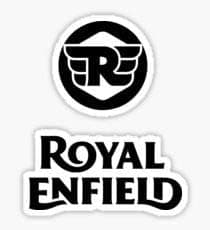 ISEE 360® RE Logo Vinyl Bike Decal Sticker Compatible for Royal Enfield Bullet Helmet (Standard Size) Pack of 2