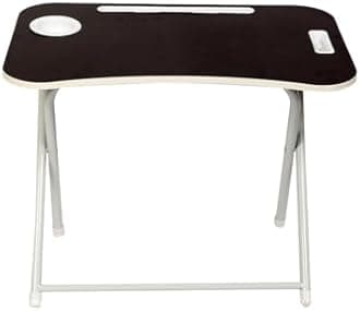 The Tickle Toe Kids Study Table and Chair Set | Foldable Desk Set for Toddlers (Age 2-5 Years) | 1 Table + 2 Chairs | Sturdy MDF & Metal Build | Portable, Compact & Lightweight | Made in India | Black