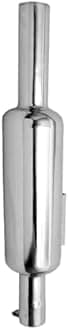 HK CHOTA PUNJAB (SHORT PUNJAB) Silencer,Silver Chrome Plated compatible with NEW ROYAL ENFIELD (JI SEIRES) CLASSIC REBON 350 /BULLET 350/ METEOR 350