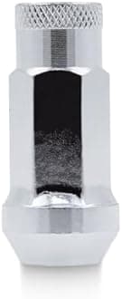 EZAccessory 14x1.5 Extended Tuner Lug Nuts 32 Pcs+Key Chrome Racing Open End for Ford Excursion F250 F350 Super Duty Aftermarket Wheel