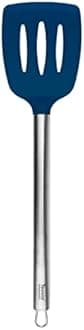 Tovolo Elements Stainless Steel Handled Slotted Turner, Kitchen Gadget for Food and Meal Prep