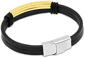 Yellow Chimes Leather Bracelet for Girls and Boys | Silicon Wristband | Unisex Accessories Jewellery | Birthday Gift