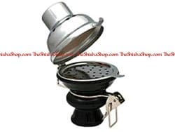 Modern Ceramic Bowl with Lockable Windcover- Black