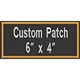 6x4" Custom Rectangle Embroidered Patch, Badge, Label for Name or Text, Iron ...