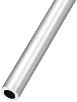 METALLIXITY 6063 Aluminum Tube (12mm OD x 8mm ID x 250mm L), Aluminum Round Tubing - for Home Furnishing, Machinery, DIY Handicraft