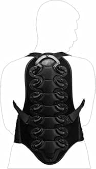 MCW Gear Back Protector Spine Guard Motorcross Motorcycle Skiing Skating Snow Body Armour (S)
