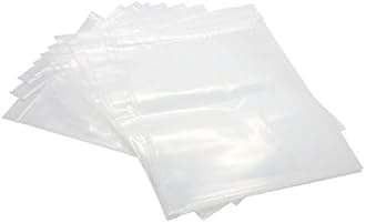 200 Pack Rok Hardware Heavy Duty 10" x 13" Resealable 4Mil Thick Writable Dispenser Plastic Big Clear Poly Zip Food Safe Storage Bags, Large RZ4R1013