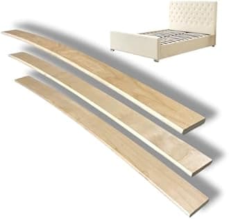 Replacement Bed Slats | 4ft6 Double Bed Sprung Wooden slats | 680mm Length, 53mm Wide - (Pack of 22)