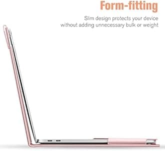 Fintie Sleeve Case Cover for MacBook Air 13.6 A3113 A2681 M3 M2, MacBook Air 13 A2237 (M1) / A2179 / A1932, MacBook Pro 13 A2338 (M2 M1) / A2251 / A2289 / A2159 / A1989 / A1706 / A1708, Rose Gold
