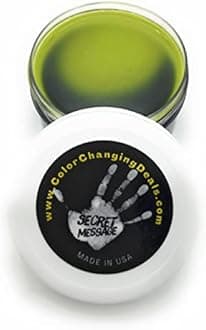 Black to Yellow Magic Paint Color Changing by Body Heat Thermochromic Fabric Paint Temperature Reactive for DIY Color Changing T-Shirts Shoes Arts Crafts Science Experiments