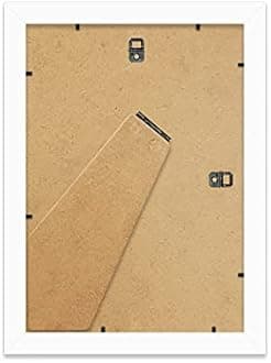 A4 Walnut Ornate Picture Frame Fits A4 (21 x 29.7cm - 8.3 x 11.7in) Poster, Photo, Artwork, or Print. Elegant Style Portrait and Landscape Display with Wall Hooks