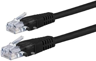 Philips Cat6 Ethernet Cable, Extra Long 100 Ft Cord, 10 Gbps, 250Mhz, RJ45M Connector, for Computer, Game Console, Cable/DSL Modem, Network Switch, Streaming Device, Black, SWR3433B/37
