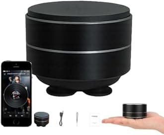 Thumpy Speaker, 2025 Upgraded Speakers, Mini Speaker Bluetooth, Portable Wireless Stereo Sound, Waterproof Compact Speakers for Shower, Kitchen, Travel, and Outdoor (Black)