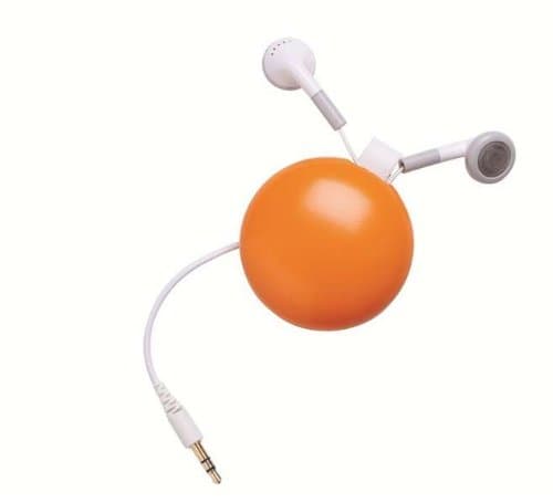 FunkyFonic Retractable Earbuds Orange