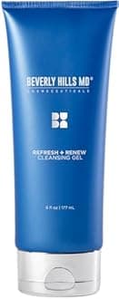 Beverly Hills MD Refresh + Renew Cleansing Gel - Facial Cleanser for Hydrating and Brightening Appearance of Aging Skin - Exfoliation Formula for Skin Complex Rejuvination - For a Youthful Glow