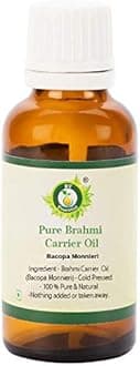 R V Essential Pure Brahmi Oil 15ml- Bacopa Monnieri (100% Pure and Natural Rare Herb Series)