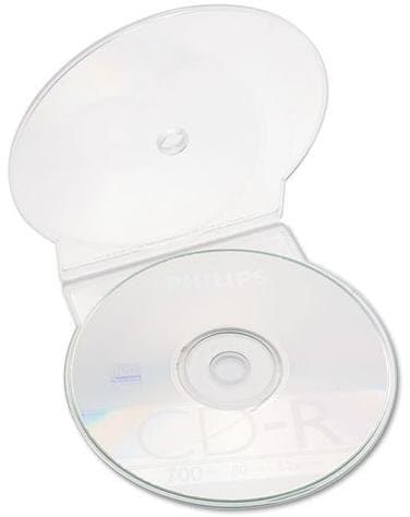 Media Replication CD/DVD Clear Clam Shell Cases for 1 Disc (C-Shell) (100)