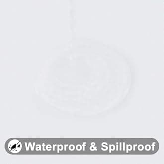 Smiry Rectangle Tablecloth, Elastic Fitted Flannel Backed Vinyl Tablecloths for 8ft Folding Tables, Waterproof Wipeable Table Covers for Indoor, Outdoor, Picnic and Camping (White, 36"x96")