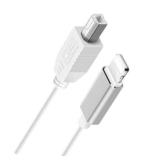 WestTech Lightning to MIDI Cable Adapter, USB 2.0 Interconnections Converter Midi Keyboard, Electronic Instruments, USB Microphone for iPhone 6/7/8/X, iPad, 3.3ft Length Compatible with Multiple APPs